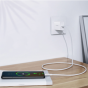 كابل USB فئة C الى USB فئة C يوجرين، قدرة 100 وات، 2 متر – ابيض