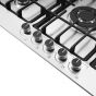 Fresh Gas Built-in Hob, 90cm, 5 Burner, Silver- 17511