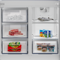 Beko No Frost Side By Side Refrigerator, 624 Liters, Titanium Inox - GNE134626ZXH, with Blender, 1.5 Liters, 600 Watt - TBN 62608 W