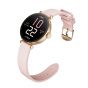 Kieslect Pura Smart Watch with 2 Straps - Gold Case and Pink Strap