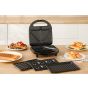 Swiss Pro Plus 4 in 1 Sandwich Maker, 750 Watt, Black - SP-SW750.4