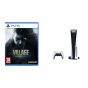 Sony PlayStation 5, 1 Wireless Controller, White - CFI-1016A01 MEE, with Resident Evil Village for Playstation 5
