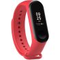 Replacement Strap for Xiaomi Mi Band 3-4, Silicone - Red