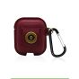 Leather Case for Apple AirPods 2nd Generation- Dark Red