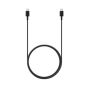 شاحن سامسونج، 45 وات، USB فئة C، اسود - EP-TA845XBEGWW مع كابل USB فئة C  الى USB فئة C، طول 1.8 متر - EP-DX310JBEGWW
