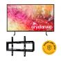Samsung 50 Inch 4K UHD Smart LED TV with Built-in Receiver - 50DU7000, with ETI TV Wall Mount, 26:55 Inch, Black - TX40  (Installation Service Included)