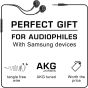 سماعة اذن AKG سلكية مع ميكروفون لهاتف سامسونج جلاكسي A11 - رمادي