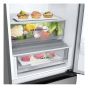 LG No-Frost Bottom Freezer Refrigerator, 344 Liters, Inverter, Silver - GWB489FMGW