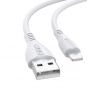 كابل USB الى لايتنينج بي زد اكس، طوله 1 متر، ابيض - KX 3341