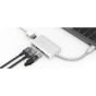 Adam Elements Casa A01 4 In 1 USB-C Hub Reader Adapter, 60 Watt - Silver