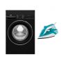 غسالة فول اتوماتيك بيكو، 10 كجم، انفرتر، اسود - B3WFU501040BCI، مع مكواة بخار، 2200 وات - SIM 3122 T
