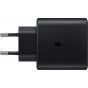 Samsung Wall Charger, 45 Watt, USB Type-C, Black - EP-TA895XBEGWW with USB Type-C to USB Type-C Cable, 1.8 Meters - EP-DX310JBEGWW