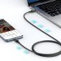 كابل USB-C الى USB-C يو جرين، 1 متر، اسود - US557