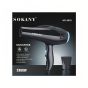 Sokany Hair Dryer with Wood Brush, 2300W, Black - HS-3618