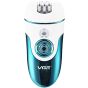 VGR Rechargeable Epilator, Wet and Dry, White and Blue - V-700