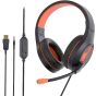 Meetion HP021 - Stereo Gaming Headset with Mic for Computer PC/Laptop/PS4/Xbox One/Mobile/Tablet - Black/Orange