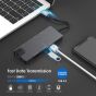 موزع USB فئة C 8 في 1 - اسود