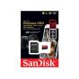بطاقة ذاكرة مايكرو SDXC سانديسك اكستريم برو مع محول SD، سعة 128 جيجا - SDSQXCY-128G-GN6MA