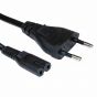 Keendex 2 Pin Power Cable, 1 Meter, Black - KX 3059