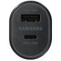 SAMSUNG Super Fast Dual Car Charger EP-L5300XBEGWW (45W+15W) Two Ports with cable type c 5A Unpacking- Black