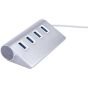 KNACRO 4 In 1 USB Hub - Silver