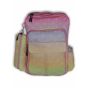 Gharibo Bags School Backpack With Pencil Case For Girls, Color Gradation Pattern - Pink and Yellow