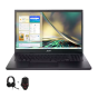 لاب توب اسير اسباير  7 A715-51G-57CH، شاشة 15.6 بوصة، انتل كور i5-1240P، هارد 512 جيجا SSD، رام 8 جيجا، كارت شاشة جي فورس RTX 3050 سعة 4 جيجا، فري دوس - اسود مع ماوس نيترو وسماعة راس
