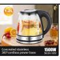 Sokany Electric Kettle, 1.2 Liters, 1500 Watts, Transparent - SK-SH-1059