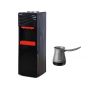 AKAI Hot, Cold, and Normal Water Dispenser with Refrigerator, 3 Taps - Black, With Sokany Turkish Coffee Maker, 500ml, 600W, Grey - SK-205