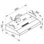 Turboline 90 Pro Max Built-In Flat Hood, 90 Cm - Inox