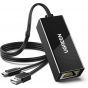 محول مايكرو USB إلى RJ45 ايثرنت يوجرين، اسود - 30985