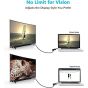 محول USB فئه C الي HDMI تشوتيك، 7 سم، اسود - Hub-M03-Bk