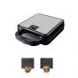 Sokany Sandwich Maker and Waffle Maker, 2 Plates, 1400 Watt, Black - SK-08119N