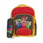 Gharibo Bags School Backpack With Pencil Case For Girls, Powerpuff Girls Pattern - Red and Yellow