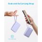 Anker 335 Wired Power Bank, 20000 mAh, 2 USB Ports and Built-in USB-C Cable, Violet - A1647HV1