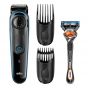 Braun Beard Trimmer with Gillette Fusion ProGlide Razor, Black - BT3040