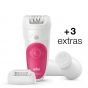 Braun Silk-epil 5 Wet And Dry Epilator For Women, With Three Extras - SE5539