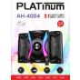 Platinum Bluetooth Subwoofer with Remote Control, 3 Units, Black - AH-4004