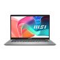 MSI Modern 14 F13MG Laptop, Intel Core i7-1355U, 512GB SSD, 8GB RAM, 14 Inch FHD IPS Display, Intel Iris Xe Graphics, Dos - Urban Silver