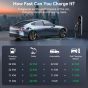 Evmore Type 2 Electric Charging Cable, 32A, 22kW - Black
