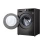 LG Front Load Automatic Washing Machine With Dryer, 9 KG, Black Steel- F4R5VGG2E