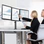 Huanuo Triple Arm Holder for 13 to 24 Inch Monitors, Black - HNCM3