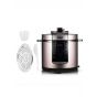 RAF Electric Pressure Cooker, 6 Liter, 1000 Watt, Silver- R171