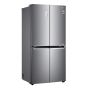 LG No Frost Refrigerator, 530 Litre, with Inverter Motor , Silver - GC-B22FTLFL