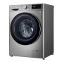 LG Front Load Automatic Washing Machine With Dryer, 8 KG, Silver- F4R5TGG2T