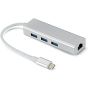 موزع USB شبكة ايثرنت 4 في 1 - ابيض