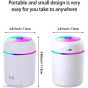 Electric Ultrasonic Humidifier, 300ml - Pink