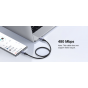 Ugreen USB-C Cable, 2 Meter, Black and Space Gray - US535