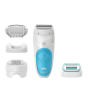 Braun Silk-epil 5 Wet and Dry Cordless Epilator, White and Blue - 5-610