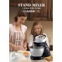 Sonifer Stand Mixer, 4L, 250W, Black and Silver - SF-7008